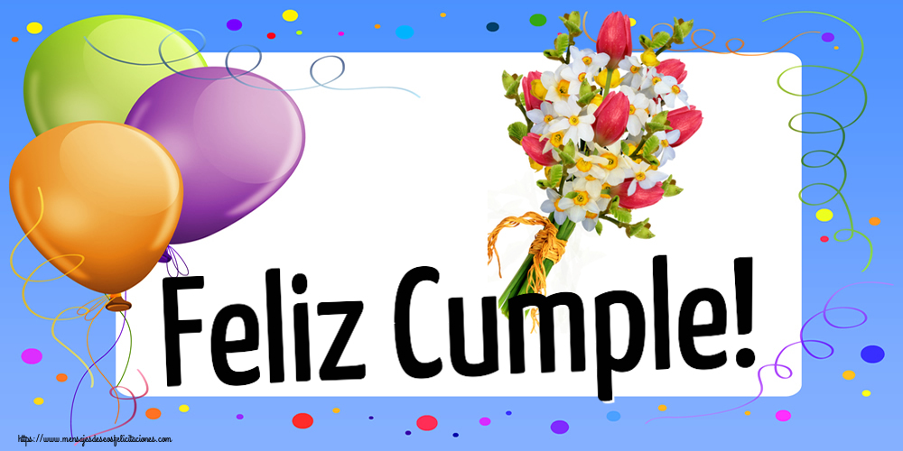 Felicitaciones de cumpleaños - Feliz Cumple! ~ ramo de tulipanes - mensajesdeseosfelicitaciones.com