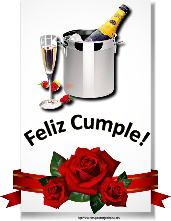 Cumpleaños Feliz Cumple! ~ cubo de champán y fresas