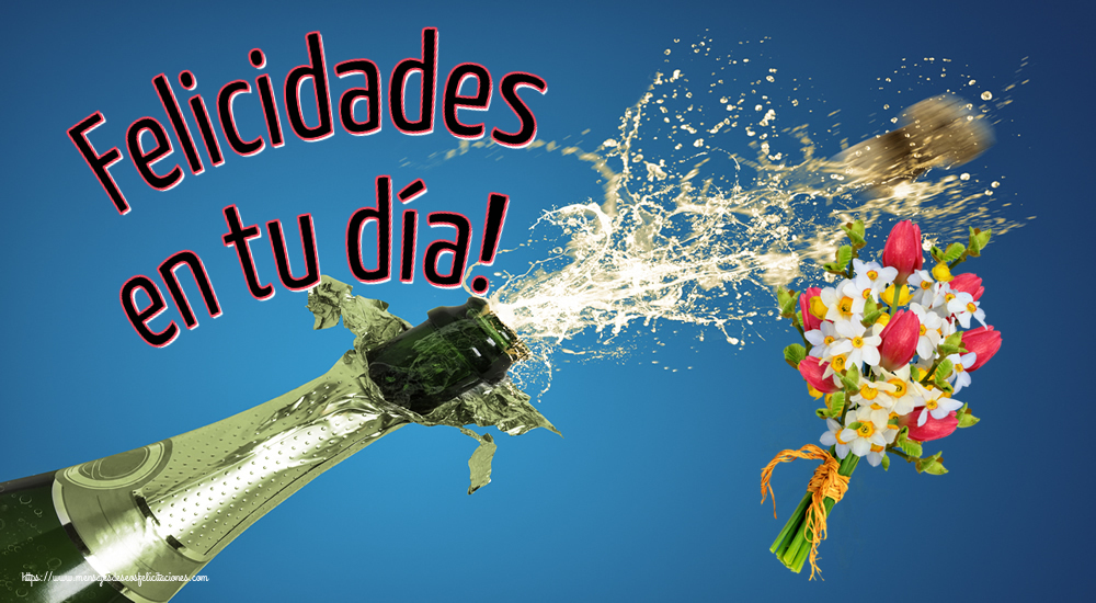 Felicitaciones de cumpleaños - Felicidades en tu día! ~ ramo de tulipanes - mensajesdeseosfelicitaciones.com