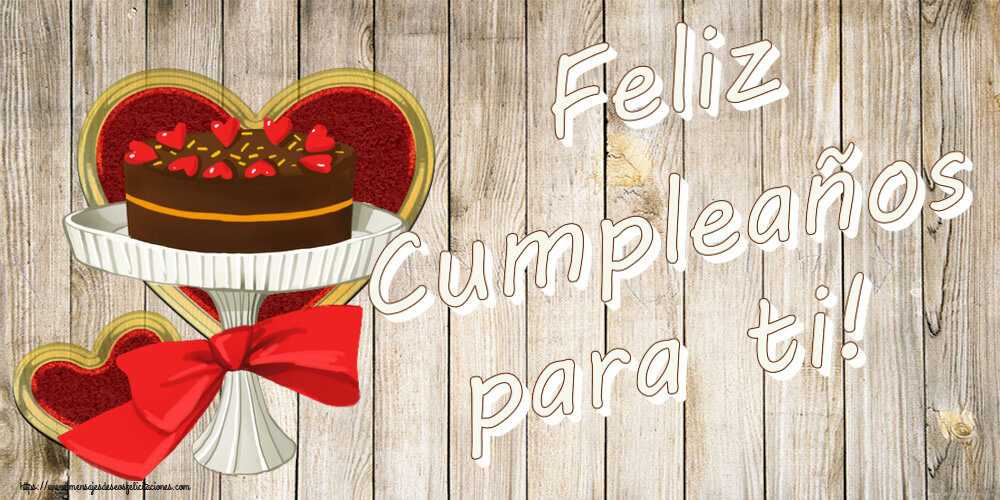 Cumpleaños Feliz Cumpleaños para ti! ~ tarta y corazones