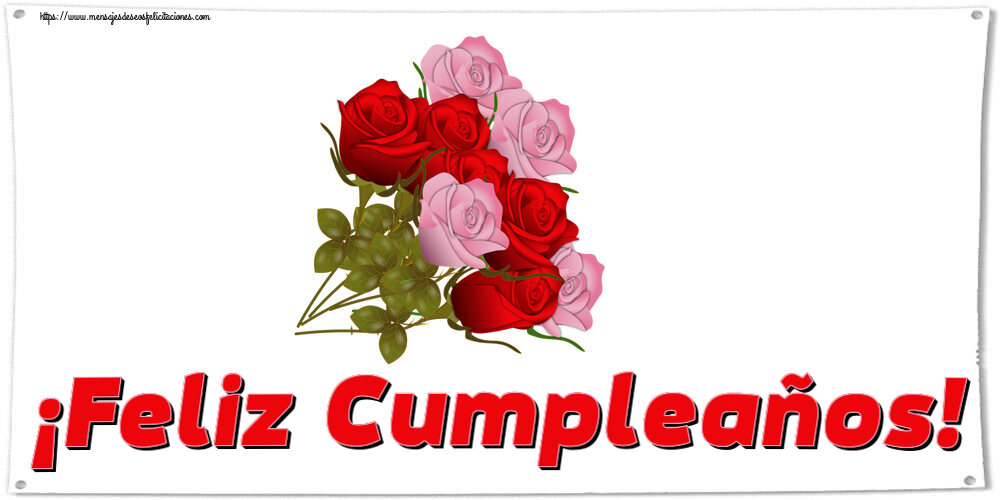 Felicitaciones de cumpleaños - ¡Feliz Cumpleaños! ~ nueve rosas - mensajesdeseosfelicitaciones.com