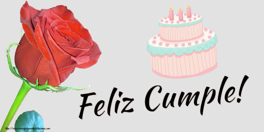 Feliz Cumple! ~ tarta rosa