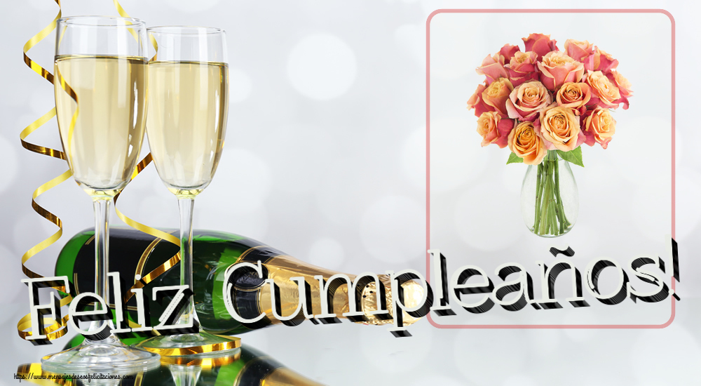 Felicitaciones de cumpleaños - Feliz Cumpleaños! ~ jarrón con hermosas rosas - mensajesdeseosfelicitaciones.com