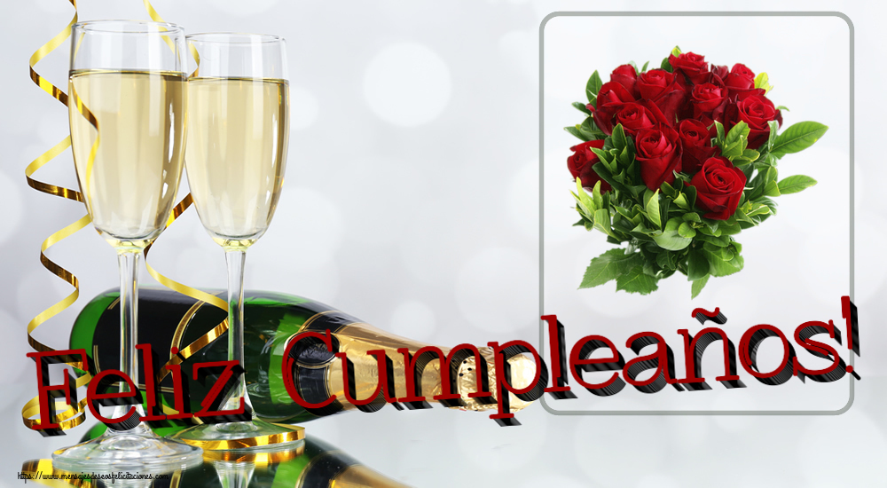 Felicitaciones de cumpleaños - Feliz Cumpleaños! ~ rosas rojas - mensajesdeseosfelicitaciones.com