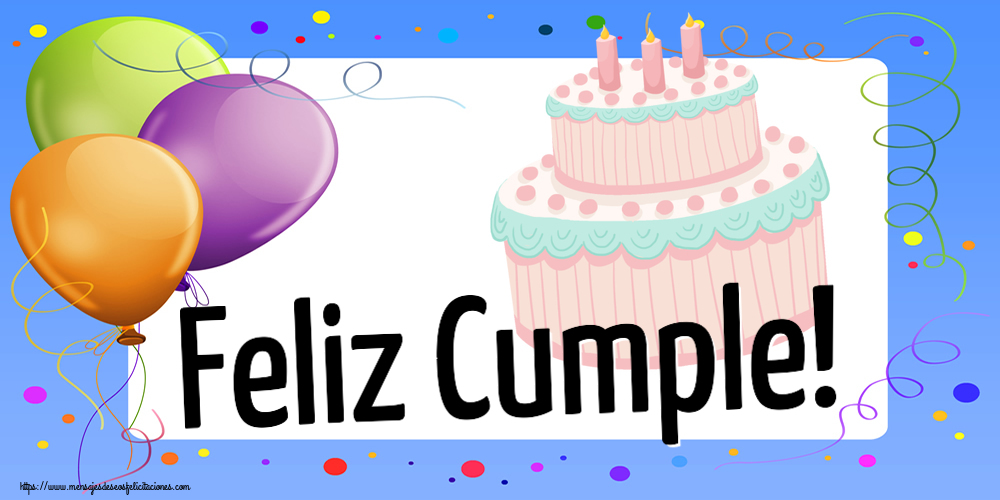 Felicitaciones de cumpleaños - Feliz Cumple! ~ tarta rosa - mensajesdeseosfelicitaciones.com
