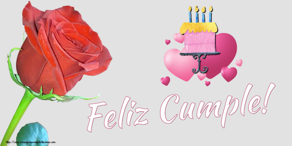 Felicitaciones de cumpleaños - Feliz Cumple! ~ tarta con corazones rosas - mensajesdeseosfelicitaciones.com