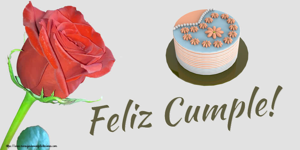 Feliz Cumple! ~ tarta con flores