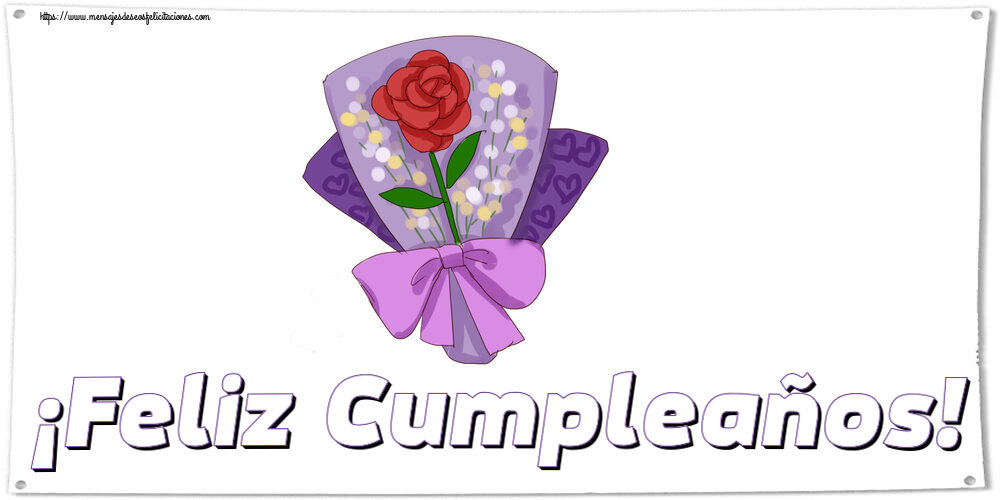 Felicitaciones de cumpleaños - ¡Feliz Cumpleaños! ~ pintura con una flor - mensajesdeseosfelicitaciones.com
