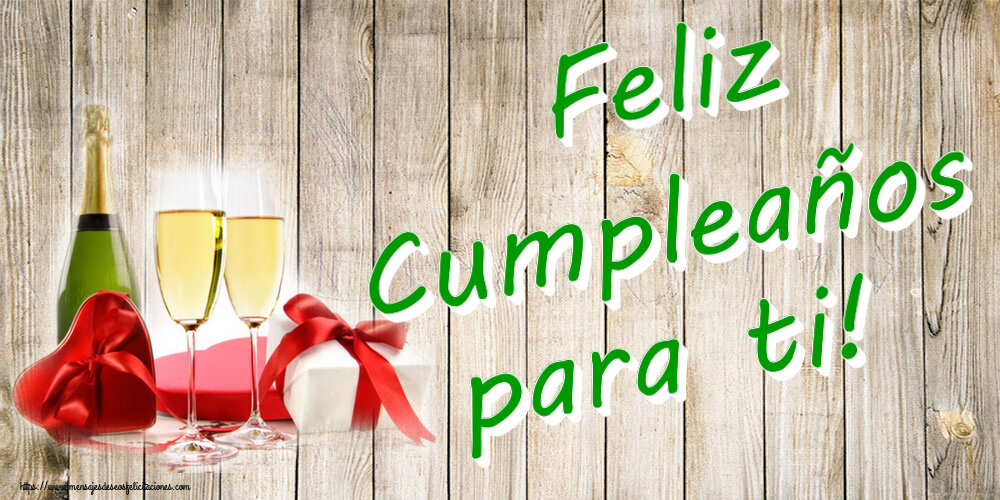 Cumpleaños Feliz Cumpleaños para ti! ~ champán y regalos