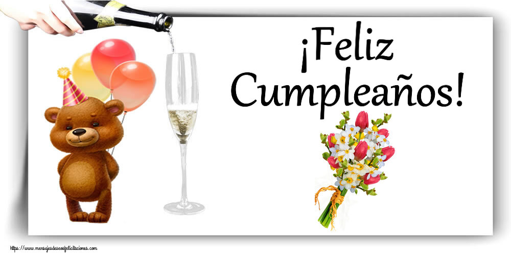 Felicitaciones de cumpleaños - ¡Feliz Cumpleaños! ~ ramo de tulipanes - mensajesdeseosfelicitaciones.com