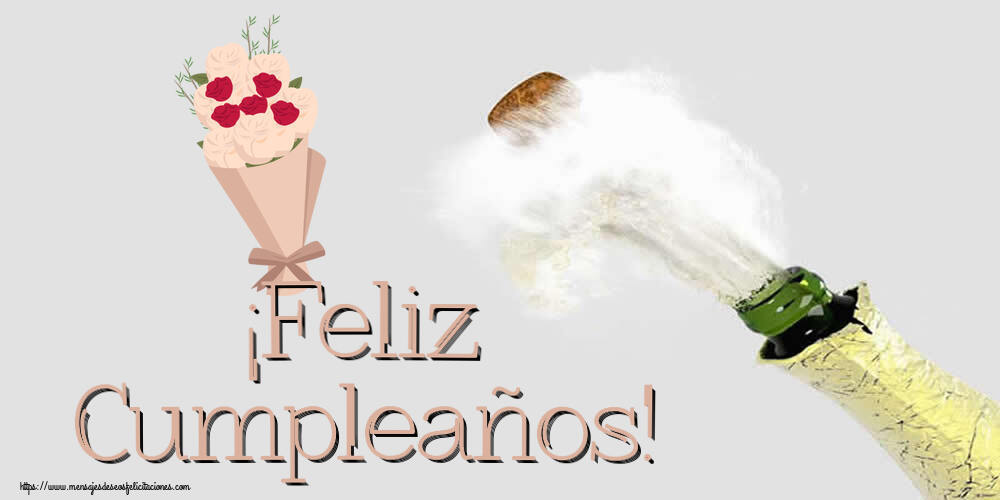 Felicitaciones de cumpleaños - ¡Feliz Cumpleaños! ~ ramo de flores clipart - mensajesdeseosfelicitaciones.com