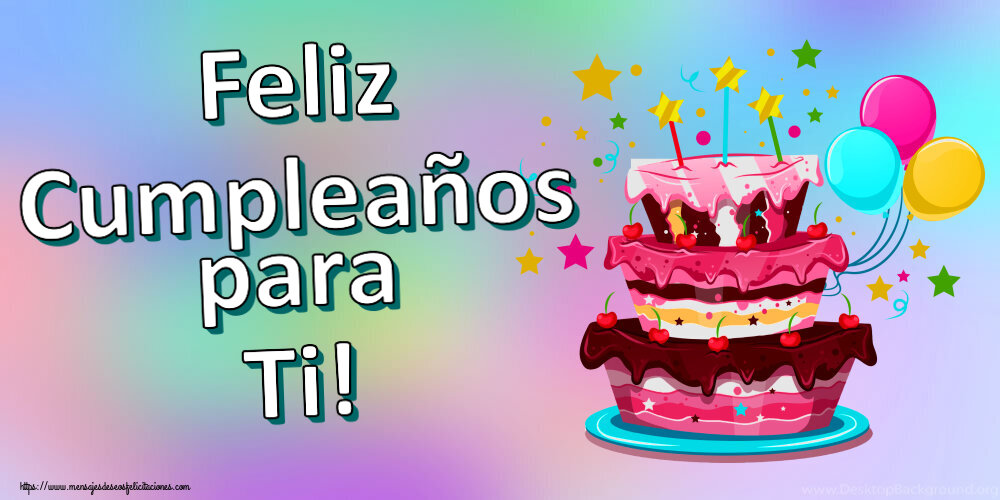 Feliz Cumpleaños para Ti! ~ tarta clipart