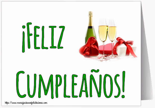 Cumpleaños ¡Feliz Cumpleaños! ~ champán y regalos