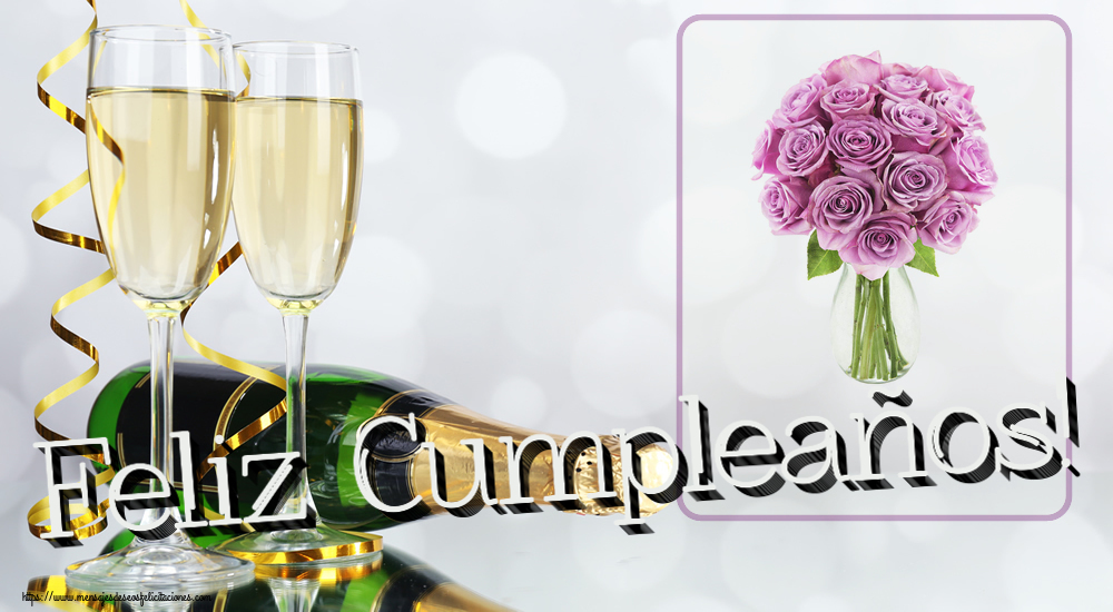 Felicitaciones de cumpleaños - Feliz Cumpleaños! ~ rosas moradas en macetas - mensajesdeseosfelicitaciones.com