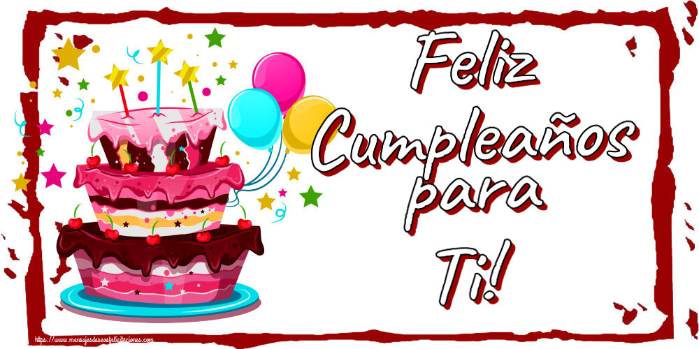 Felicitaciones de cumpleaños - Feliz Cumpleaños para Ti! ~ tarta clipart - mensajesdeseosfelicitaciones.com