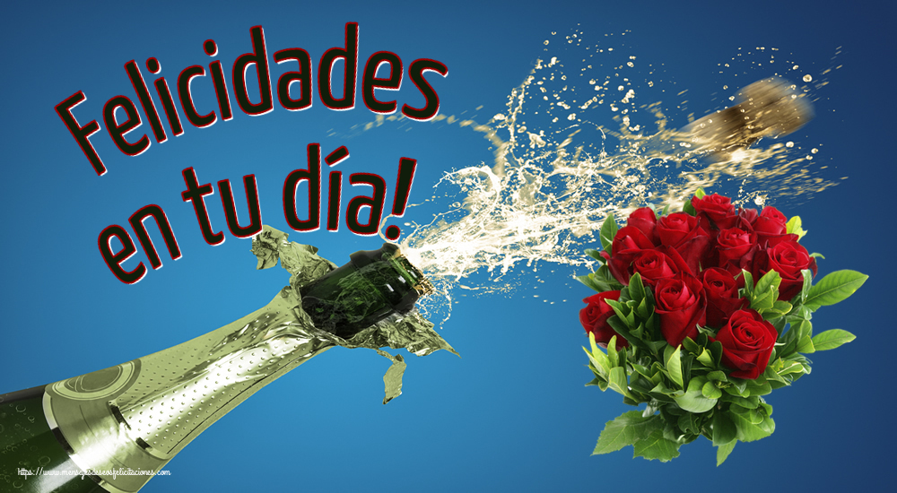 Felicitaciones de cumpleaños - Felicidades en tu día! ~ rosas rojas - mensajesdeseosfelicitaciones.com