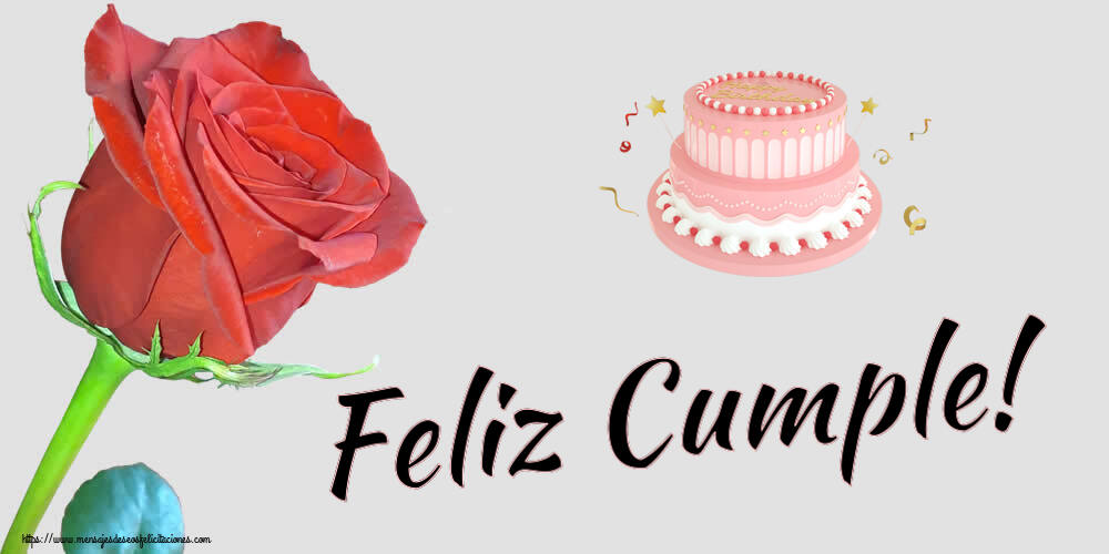 Feliz Cumple! ~ Tarta rosa con Happy Birthday