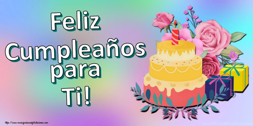 Cumpleaños Feliz Cumpleaños para Ti! ~ tarta y regalos