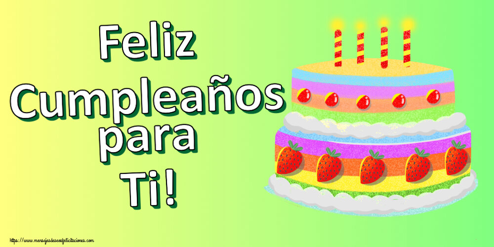 Cumpleaños Feliz Cumpleaños para Ti! ~ tarta de fresa