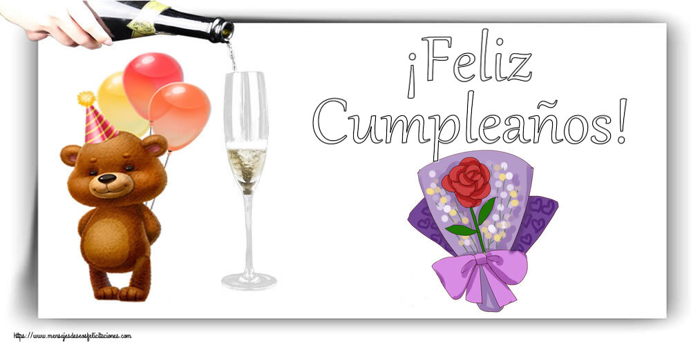 Felicitaciones de cumpleaños - ¡Feliz Cumpleaños! ~ pintura con una flor - mensajesdeseosfelicitaciones.com