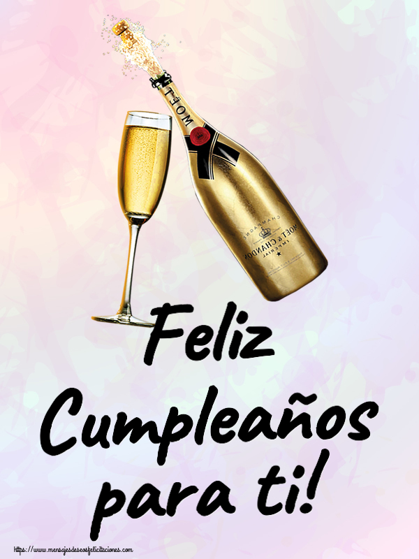 Cumpleaños Feliz Cumpleaños para ti! ~ copas con champagne