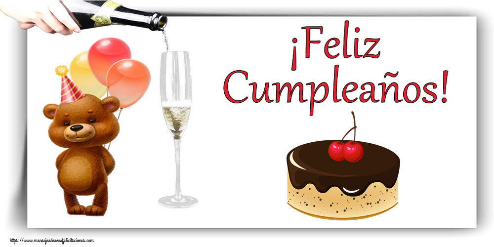 Cumpleaños ¡Feliz Cumpleaños! ~ tarta de chocolate con 2 cerezas
