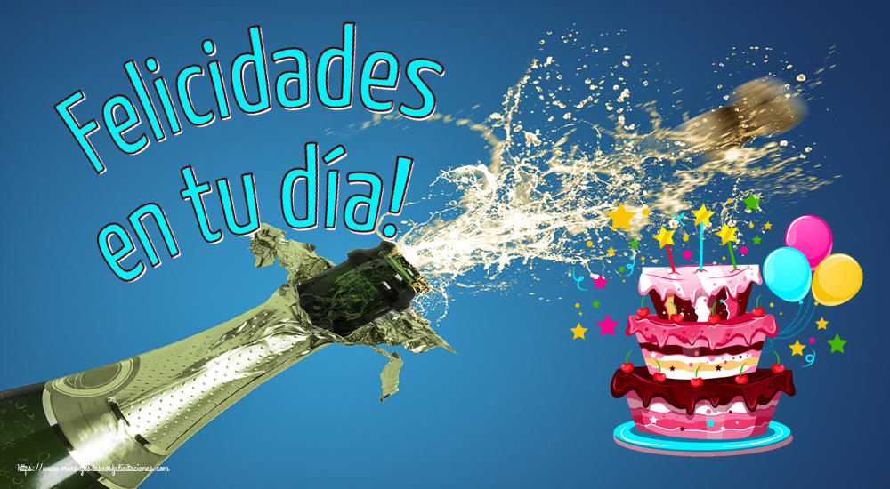 Felicidades en tu día! ~ tarta clipart