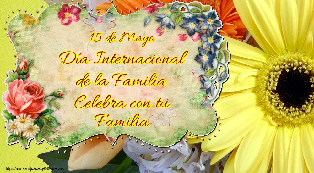 15 de Mayo Día Internacional de la Familia Celebra con tu Familia
