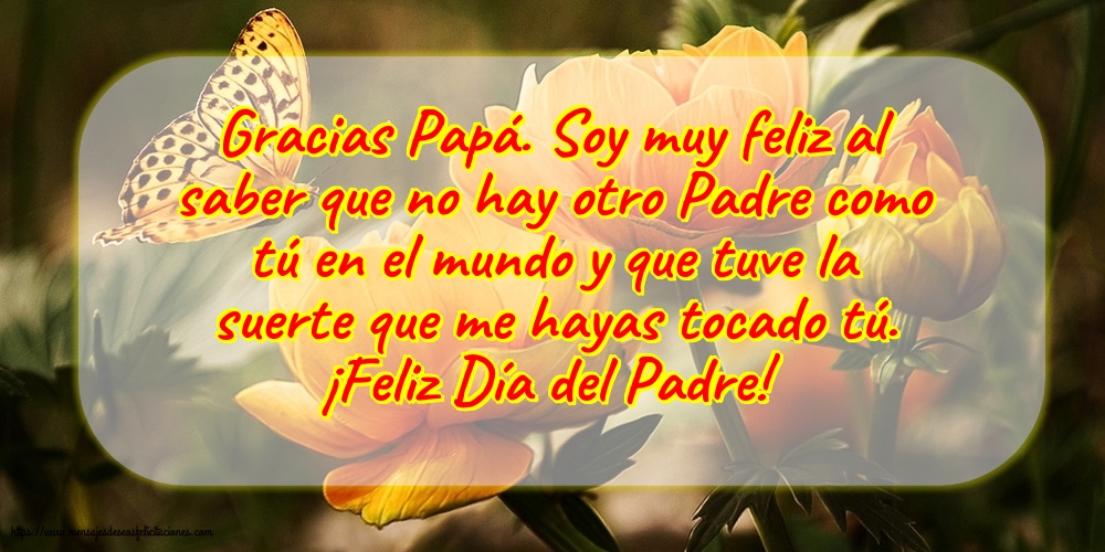Felicitaciones para el Día del Padre - ¡Feliz Día del Padre! - Gracias Papá - mensajesdeseosfelicitaciones.com