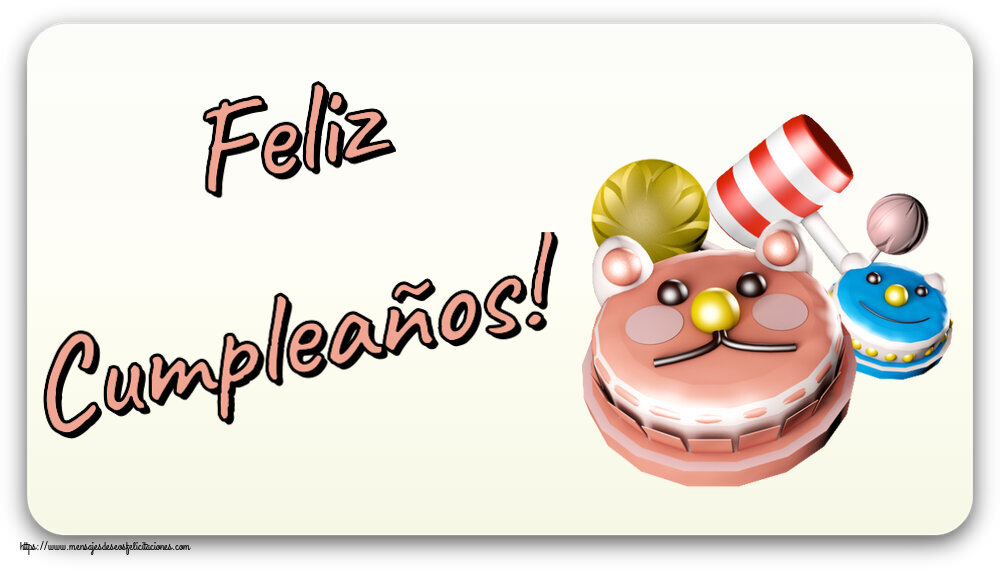 Felicitaciones para niños - Feliz Cumpleaños! ~ tarta divertidas para niños - mensajesdeseosfelicitaciones.com