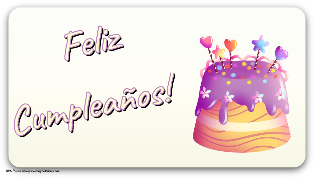 Felicitaciones para niños - Feliz Cumpleaños! ~ tarta de caramelo - mensajesdeseosfelicitaciones.com