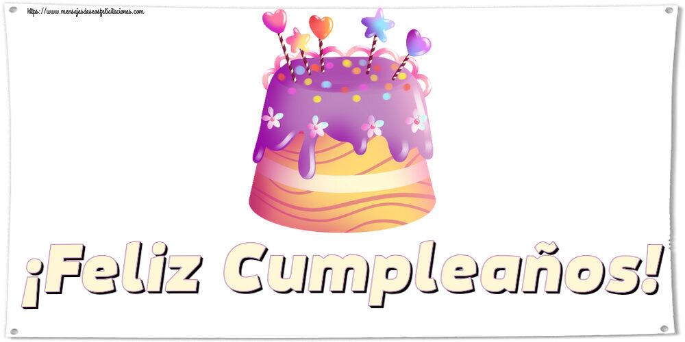 Felicitaciones para niños - ¡Feliz Cumpleaños! ~ tarta de caramelo - mensajesdeseosfelicitaciones.com