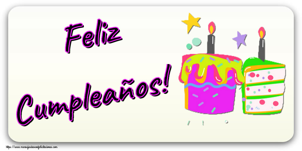 Felicitaciones para niños - Feliz Cumpleaños! ~ tartas con velas - mensajesdeseosfelicitaciones.com