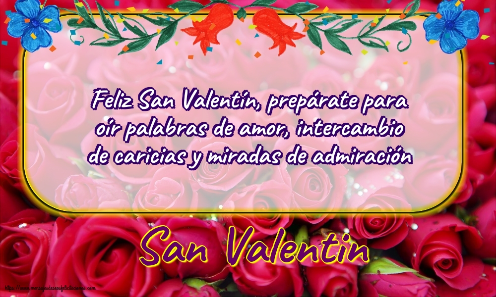 Felicitaciones de San Valentín - San Valentin - mensajesdeseosfelicitaciones.com