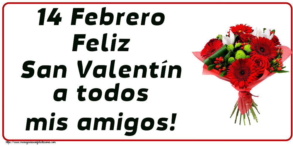 14 Febrero Feliz San Valentín a todos mis amigos! ~ ramo de gerberas