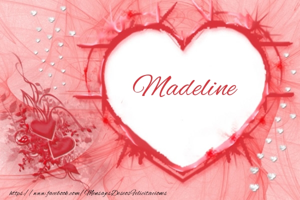 Felicitaciones de amor - Corazón | Love Madeline