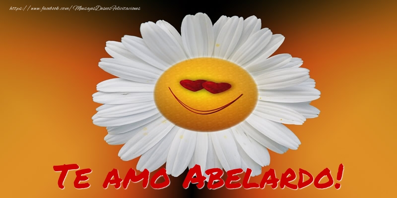 Felicitaciones de amor - Te amo Abelardo!