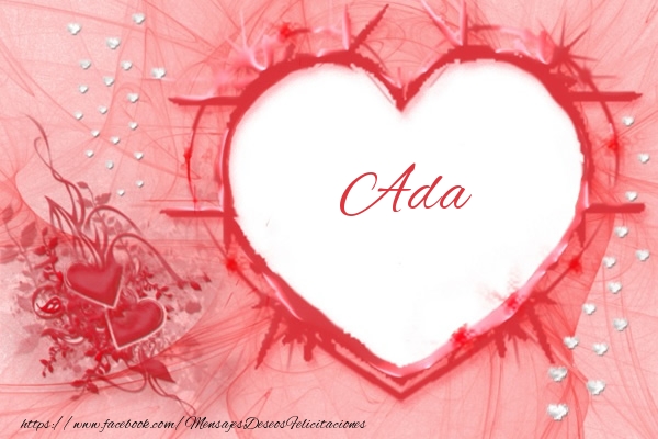 Felicitaciones de amor - Corazón | Love Ada
