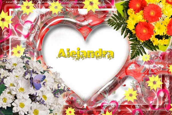 Felicitaciones de amor - Corazón & Flores | Alejandra