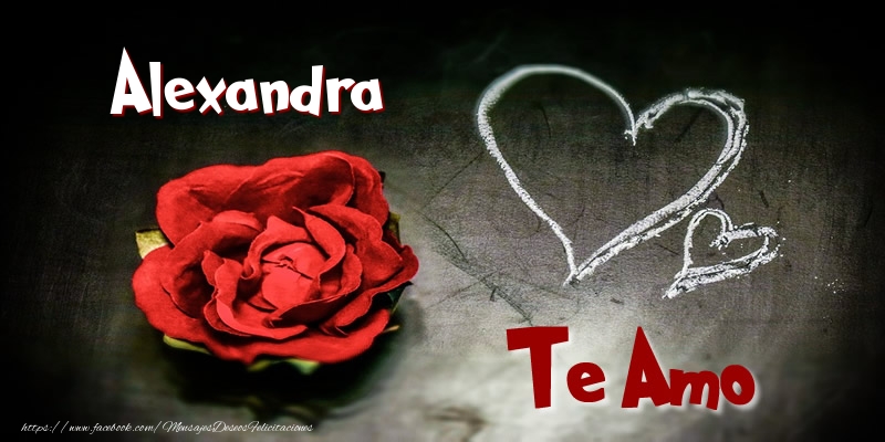 Felicitaciones de amor - Corazón & Rosas | Alexandra Te Amo