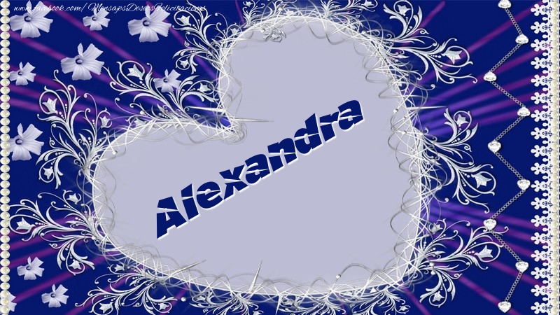 Felicitaciones de amor - Corazón | Alexandra