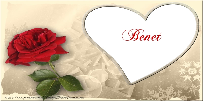 Felicitaciones de amor - Love Benet