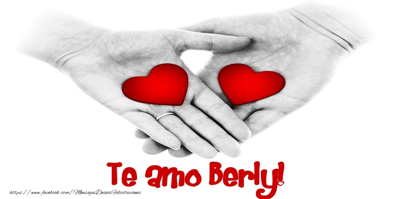 Felicitaciones de amor - Corazón | Te amo Berly!