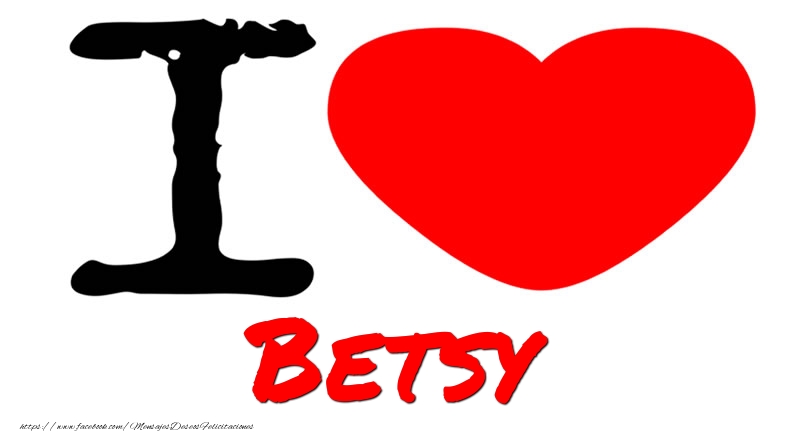 Felicitaciones de amor - Corazón | I Love Betsy