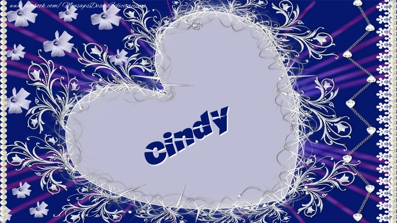 Felicitaciones de amor - Corazón | Cindy