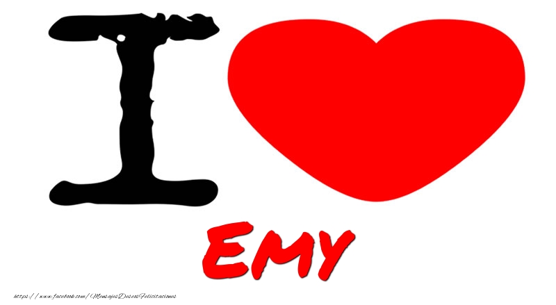 Felicitaciones de amor - Corazón | I Love Emy