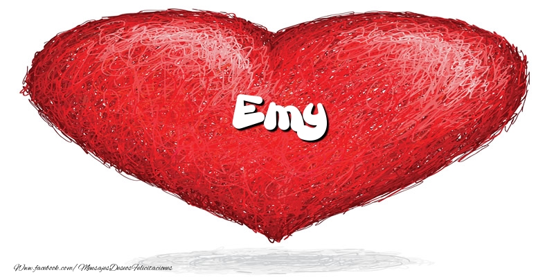 Felicitaciones de amor -  Emy en el corazón
