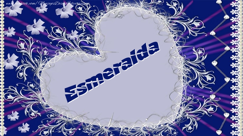 Felicitaciones de amor - Corazón | Esmeralda