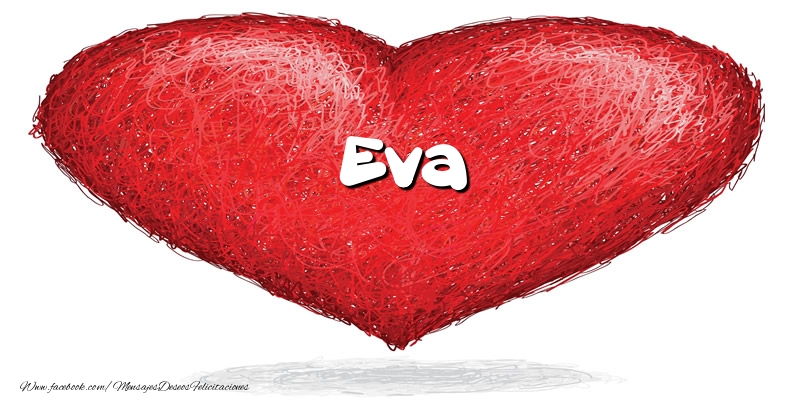 Felicitaciones de amor -  Eva en el corazón