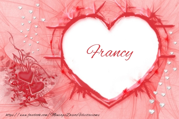 Felicitaciones de amor - Corazón | Love Francy